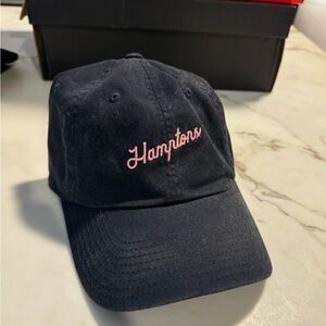 Vintage navy Hamptons hat